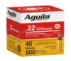 Aguila 1B221115 Super Extra High Velocity 22 LR 40 gr Copper-Plated Solid Point