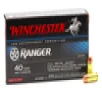 Winchester Ranger 40 S&amp;W Ammo 180 Grain FMJ Encapsulated Base Reduced Lead