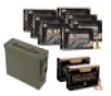 Blazer 9mm FMJ 115 Grain 350 Rds + Speer GD HP 9mm 115gr 100 Rds + Military Ammo Can