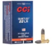 CCI Quite-22 .22LR 40gr Ammunition 50-Rounds