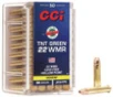 CCI Maxi-Mag .22 WMR 30gr TNT Green HP Ammunition 50-Rounds