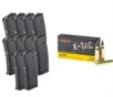 X-Tac 5.56 Nato 55gr Fmj 1000rd Case With 10x Pmags - 1000rd X-Tac 5.56 Nato 55gr Fmj With 10x 30-Round Pmags