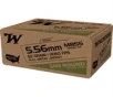 Usa White Box M855 Green Tip 5.56mm Rifle Ammo - 5.56mm Nato 62gr Full Metal Jacket 500/Box