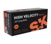 High Velocity Match 22 Long Rifle Ammo - 22 Long Rifle 40gr Round Nose 50/Box