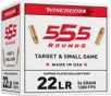 Usa Whitebox 22 Long Rifle Rimfire Ammo - 22 Long Rifle 36gr Copper Plated Hollow Point 555/Box