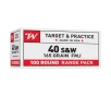 Winchester .40 S&amp;ampW 165 Grain FMJ Centerfire Handgun Ammo - 100 Rounds