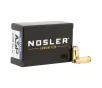 Nosler Match Grade JHP .40 Smith &amp;Wesson 180 Grain 1005 Velocity Handgun Ammo