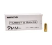 Ammo Inc. Target &amp;Range 9mm Luger 115 Grain Handgun Ammo