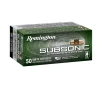Remington Subsonic .22 LR 40 Grain Copper Plated Hollow Point Rimfire Ammo - 50 Rounds