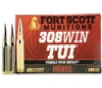 Fort Scott Munitions TUI .308 WIN/7.62 NATO, 150gr, SCS - 20 Rounds [MPN: 308150SCV2]