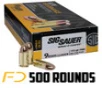Sig Sauer Elite Performance Ball 9MM, 115gr, FMJ - 500 Rounds