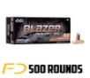CCI Blazer Brass 9MM, 124gr, FMJ - 500 Rounds