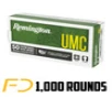 Remington UMC Handgun 9MM, 115gr, FMJ - 1000 Rounds (20 boxes of 50 rnd) [MPN: 23728]