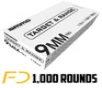 Ammo Inc. Target &amp;amp; Range 9MM, 115gr, FMJ [MPN: 9115FMJTR50] - 1000 rounds (20 boxes of 50 rnds)