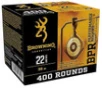 Browning Performance .22 LR, 36gr, Plated HP - 400 rounds [MPN: B194122401]