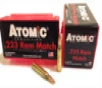 Atomic Ammo .223 Rem. 77gr. - Match Sierra Bthp 50-pack