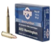 PPU Standard Rifle .223 REM, 62gr, FMJBT - 20 Rounds [MPN: PP223F2]