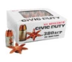 G2 Research Civic Duty .380 ACP, 64gr, SC Fragmenting - 20 Rounds [MPN: G00621]