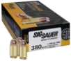 Sig Sauer Elite Performance Ball .380 ACP, 100gr, FMJ - 50 Rounds [MPN: E380B150]