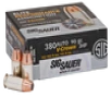 Sig Sauer Elite Performance .380 ACP, 90gr, JHP - 50 Rounds [MPN: E380A150]