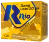 Rio Ammunition Game Load Heavy Field 20 GA, 2-3/4in. 1oz. #6 Shot - 25 Rounds [MPN: RC206]