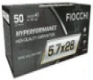 Fiocchi Hyperformance Hyper Velocity Centerfire Ammunition, 5.7 x 28mm FN, Tipped Hollow Point, 40 Grain - 50 Cartridge Box ( 50 / 1 )