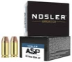 Nosler ASP Subsonic Centerfire Ammunition, 45 ACP, Jacketed Hollow Point, 185 Grain - 20 Cartridge Box ( 20 / 1 )