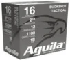 Aguila Buckshot Tactical 16 Gauge Shotshell Ammunition, 2 3/4 Inch, 1250 FPS, 12 Pellet, #1 Buck - 25 Cartridge Box ( 25 / 1 )