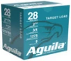 Aguila Competition Target 28 Gauge Shotshell Ammunition, 2 3/4 Inch, 1275 FPS, 2/3 Ounce, #8 Shot - 25 Cartridge Box ( 25 / 1 )