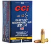 CCI Varmint Quiet 22 Subsonic Rimfire Ammunition, 22 LR, Copper Plated Hollow Point, 40 Grain - 50 Cartridge Box ( 50 / 1 )