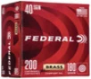 Federal Champion Subsonic Centerfire Ammunition, 40 Smith &amp; Wesson, Full Metal Jacket, 180 Grain - 200 Cartridge Box ( 200 / 1 )
