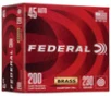 Federal Champion Subsonic Centerfire Ammunition, 45 ACP, Full Metal Jacket, 230 Grain - 200 Cartridge Box ( 200 / 1 )