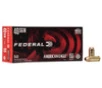 Federal American Eagle Standard Velocity Centerfire Ammunition, 40 Smith &amp; Wesson, Full Metal Jacket, 155 Grain - 50 Cartridge Box ( 50 / 1 )