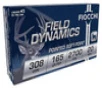 Fiocchi Field Dynamics Hyper Velocity Centerfire Ammunition, 308 Winchester, Pointed Soft Point, 165 Grain - 20 Cartridge Box ( 20 / 1 )