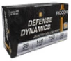 Fiocchi Defense Dynamics Subsonic Centerfire Ammunition, 38 Special, Jacketed Hollow Point, 148 Grain - 50 Cartridge Box ( 50 / 1 )