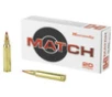 Hornady Match Hyper Velocity Centerfire Ammunition, 223 Remington, Extremely Low Drag-Match, 73 Grain - 20 Cartridge Box ( 20 / 1 )