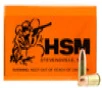 HSM Training Standard Velocity Centerfire Ammunition, 9mm Luger, Full Metal Jacket, 115 Grain - 50 Cartridge Box ( 50 / 1 )