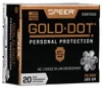 Speer Gold Dot Standard Velocity Centerfire Ammunition, 40 Smith &amp; Wesson, Hollow Point, 165 Grain - 20 Cartridge Box ( 20 / 1 )