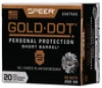 Speer Gold Dot Subsonic Centerfire Ammunition, 45 ACP, Hollow Point, 230 Grain - 20 Cartridge Box ( 20 / 1 )