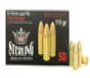 STERLING 9X19MM LUGER FMJ PISTOL AMMUNITION 115GR BRASS CASING CASE1000 UPC: 810091156711