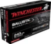 Winchester Ballistic Silvertip Hyper Velocity Centerfire Ammunition, 243 Winchester, Fragmenting Polymer Tip, 55 Grain - 20 Cartridge Box ( 20 / 1 )