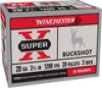 Winchester Super-X 20 Gauge Shotshell Ammunition, 2 3/4 Inch, 1200 FPS, 20 Pellet, #3 Buck - 5 Cartridge Box ( 5 / 1 )