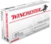 Winchester USA White Box Subsonic Centerfire Ammunition, 40 Smith &amp; Wesson, Jacketed Hollow Point, 180 Grain - 50 Cartridge Box ( 50 / 1 )