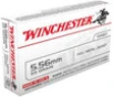 Winchester USA White Box Hyper Velocity Centerfire Ammunition, 5.56 x 45mm NATO, Full Metal Jacket Lead Core, 55 Grain - 20 Cartridge Box ( 20 / 1 )