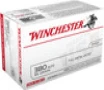 Winchester USA White Box Subsonic Centerfire Ammunition, 380 ACP, Full Metal Jacket Flat Nose, 95 Grain - 100 Cartridge Box ( 100 / 1 )