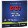 CCI Pest Control Subsonic Rimfire Ammunition, 22 WMR, #12 Lead Shot, 0.125 Ounce - 20 Cartridge Box ( 20 / 1 )