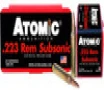 Atomic Ammunition 00429 Rifle Subsonic 223 Rem 77 gr Hollow Point BoatTail HPBT 50 Bx10 UPC: 858767004294