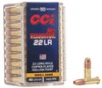 CCI Velocitor Hyper Velocity Rimfire Ammunition, 22 LR, Copper Plated Hollow Point, 40 Grain - 50 Cartridge Box ( 50 / 1 )