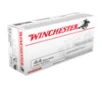 Winchester USA White Box Standard Velocity Centerfire Ammunition, 44 Rem Mag, Jacketed Soft Point, 240 Grain - 50 Cartridge Box ( 50 / 1 )