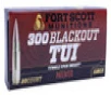 Fort Scott Munitions 300115SCV Tumble Upon Impact TUI 300 Blackout 115 gr Solid Copper Spun 20 Per Box 25 UPC: 758381721150